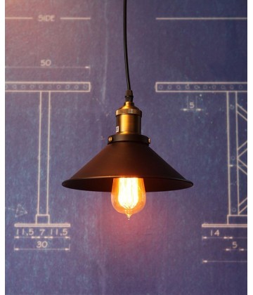 Petite Suspension Vintage style industriel - Pour Ampoule a filament Edison