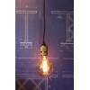 suspension a douille laiton design ampoule a filament Edison