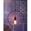 Suspension geometrique design Etoile / Cercle / Carre / Triangle / Rectangle - Pour Ampoule a filament Edison