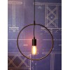  suspension design moderne cercle/carre/rectangle /triangle/ etoile ampoule filament