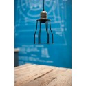Suspension a cage style vintage industriel - Pour Ampoule a filament Edison