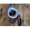 suspension douille cuivre a interrupteur fil textile noir / rouge Ampoule à filament Edison