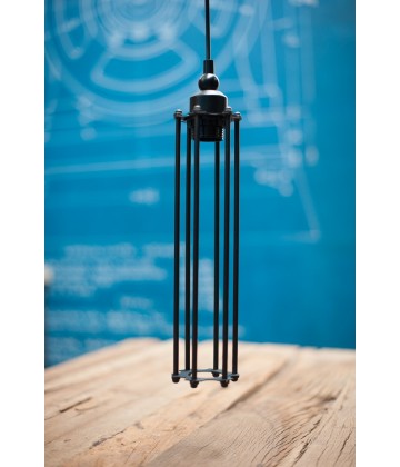 Suspension a tube style vintage industriel - Pour Ampoule a filament Edison
