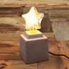 Lampe a poser - socle beton style vintage industriel pour ampoule a filament Edison