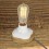 Lampe a poser - socle bakelite sur bois -vintage industriel pour ampoule a filament Edison