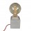 Lampe a poser - socle beton carre