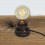 Lampe a poser - socle acier rond